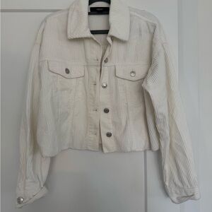 NWOT Forever 21 Cream Corduroy Jacket